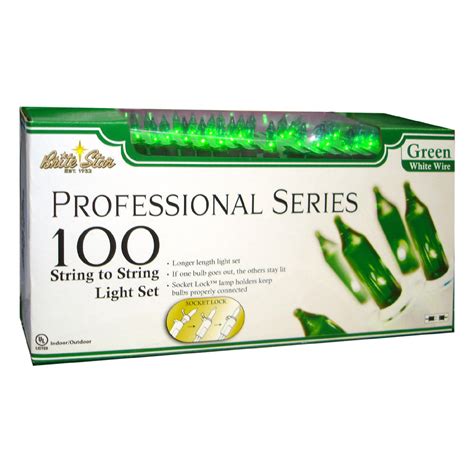 set    ct professional series mini light set green  white wire