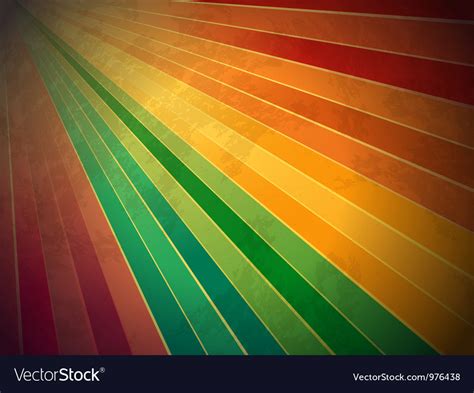 retro rainbow starburst background royalty free vector image
