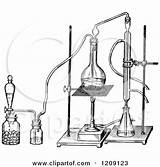 Distillation Clipart Apparatus Sulphur Dioxide Vintage Determination Illustration Royalty Prawny Vector Clipground sketch template