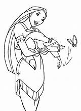 Pocahontas Infantis sketch template