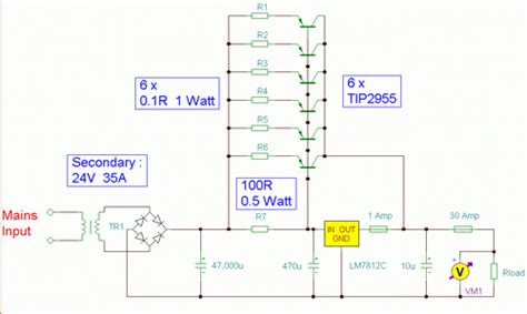 build  volt  amp psu circuit diagram