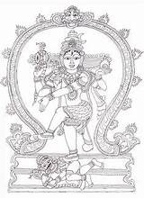Nataraja Kalamkari Sketches Shiva Yoga Kids Drawing Information Lord Dancing Coloring A3 Size sketch template