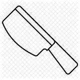 Knife Halloween Icon Butcher Bloody Drawing Getdrawings sketch template