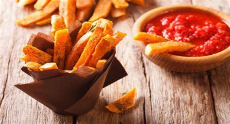 Healthy Snack Recipe Fries Infused With Herbs And Olive Oil Served