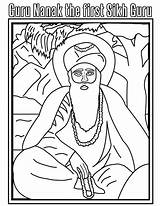 Coloring Pages Guru Sikh Sheets Sikhism Gurus Studies Nanak Color Template Google Book Sketch Unit India sketch template