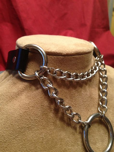 chain collar    ring  locking buckle