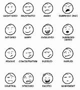 Expressions Simple Feelings Dictionary sketch template
