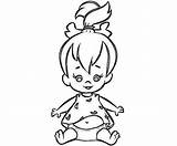 Pebbles Flintstone Coloring Pages Flintstones Profil Kids Bambam Print Cartoon Quotes Disney Para Printable Supertweet Bam Picapiedra Colorear Sheets Fred sketch template