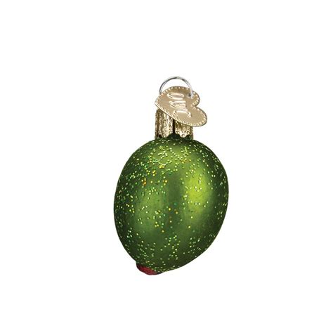 old world christmas 28072 stuffed green olive glass ornament