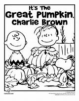 Coloring Charlie Brown Pages Halloween Pumpkin Great Peanuts Thanksgiving Color Snoopy Printable Kids Adults Its Fall Christmas Print Sheets Clipart sketch template