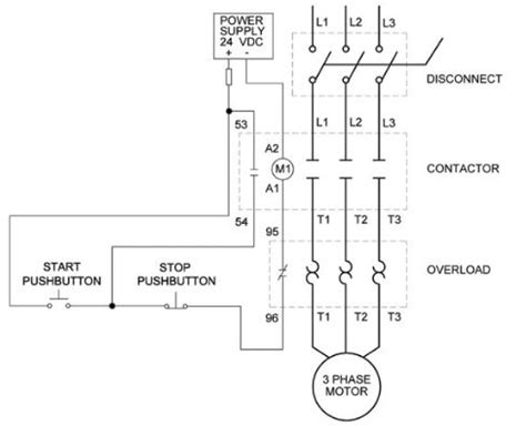 overload relay wiring  contactor  overload wiring diagr rangkaian elektronik elektronik