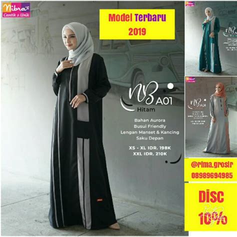 baju gamis nibras terbaru hijab muslimah