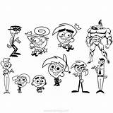 Fairly Oddparents Odd Wanda Cosmo Timmy Xcolorings Poof Printable sketch template