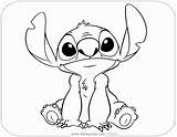 Stitch Coloring Pages Lilo Disney Sitch Character Sitting Drawing Drawings Disneyclips Angel Down Pdf Sketch Template sketch template