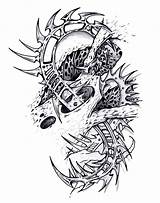Tattoo Designs Biomechanical Skin Coloring Sketch Deviantart Stencil Tattoos Template Torn Sketches Pages Sleeve Tatuajes Shepush Templates sketch template