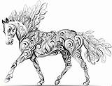 Coloring Pages Horse Adults Therapeutic Printable Size Kids Dog Draft Therapy Wild Adult Horses Color Cool Getcolorings Print sketch template