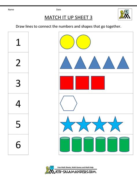 math worksheets kindergarten