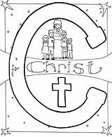 Coloring Christian Pages Christ Alphabet Jesus Children Sheet Bible Good Wonderful sketch template
