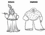 Smallfoot Coloring Pages Printable Sheets Gwangi Kolka Movie Bigfoot Yeti Activity Choose Board sketch template