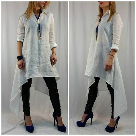 linen tunic dress oversize white caftan maxi summer dress