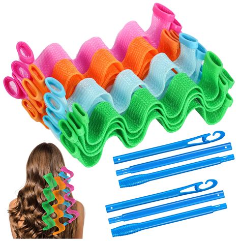 pieces wave hair formers hair curlers  heat wave hair rollers