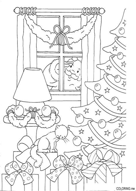 christmas village coloring pages  getcoloringscom  printable