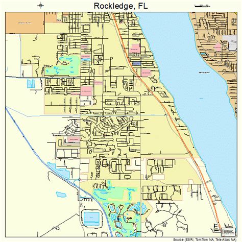 rockledge florida street map
