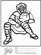 Coloring Pages Baseball Catcher Printable Boys Player Reds Name Ball Cincinnati Amelia Color Tag Kids Bedelia Ruth Babe Sheets Book sketch template