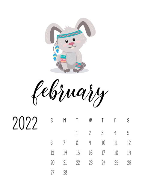 cute  printable february  calendar designs  saturdaygift