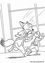 Zootopia Coloring Pages Color Online Book Print Coloriage Printable Popular sketch template