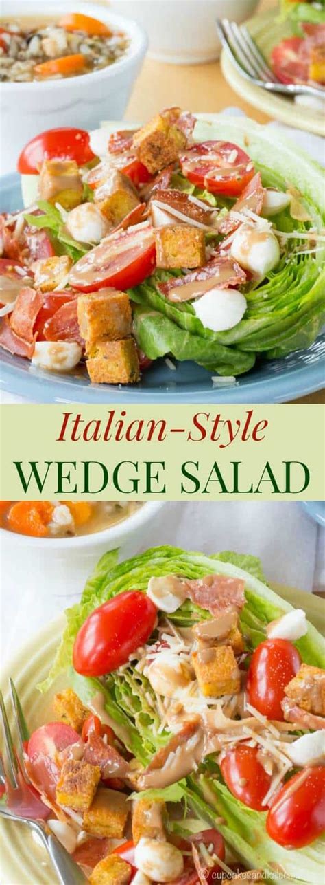 Italian Style Wedge Salad Cupcakes And Kale Chips