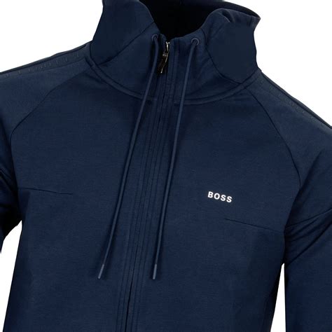 boss saggy 1 full zip hoodie navy scottsdale golf