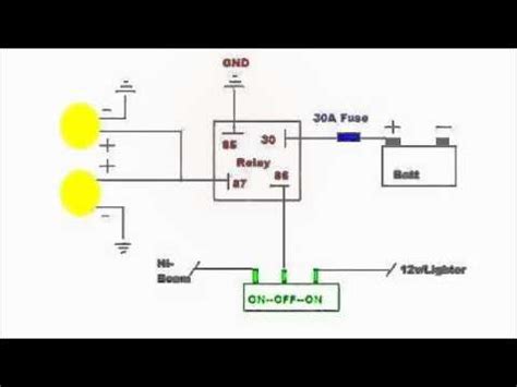auxiliary lighting wiring diagram youtube