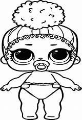 Lol Drawings Color Easy Dolls Print Doll Surprise Coloring Pages Kids Girls sketch template