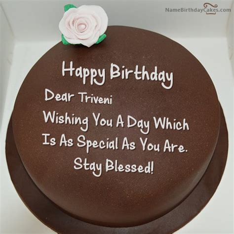 happy birthday triveni cakes cards wishes
