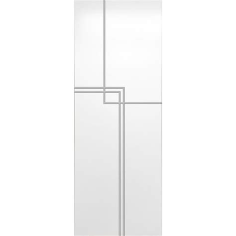 valusso design doors      jupiter white silver lines prefinished hollow core wood