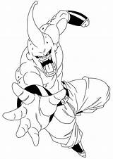 Majin Dragon Coloring Ball Boo Buu Pages Vegeta Lineart Sketch Silhouette Colouring Vector Deviantart Drawings Popular sketch template