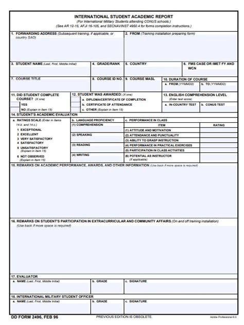 Download Fillable Dd Form 2496