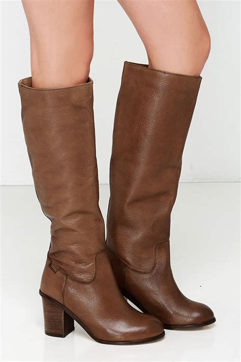 cute leather boots knee high boots high heel boots 223 00