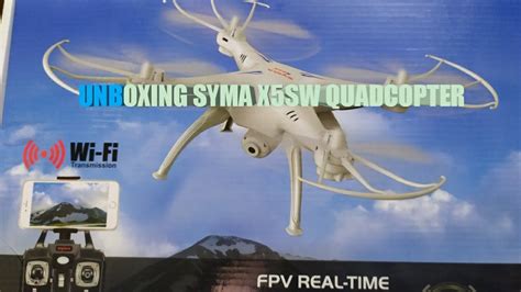 unboxing syma xsw quadcopter  quadcopter   techz ninja youtube