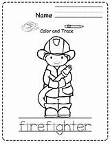 Helpers Preschool Coloring Firefighters Toddler Firefighter Prevention Curriculum Homecolor sketch template