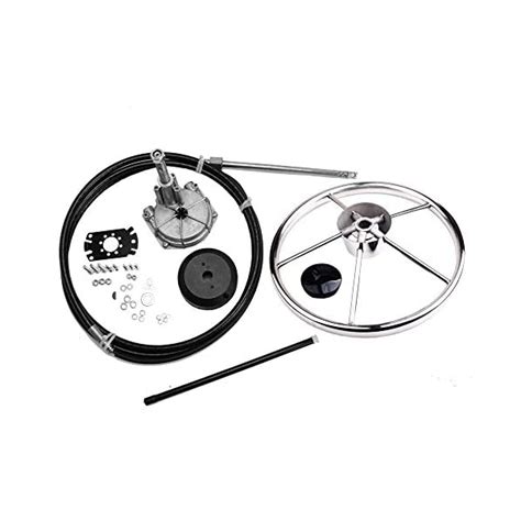 rur boat steering system outboard rotary steering kit  ft boat steering cable