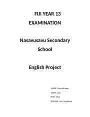 fiji year  projectdocx fiji year  examination nasavusavu