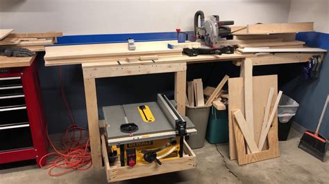 dewalt dwex table  drawer  miter bench youtube