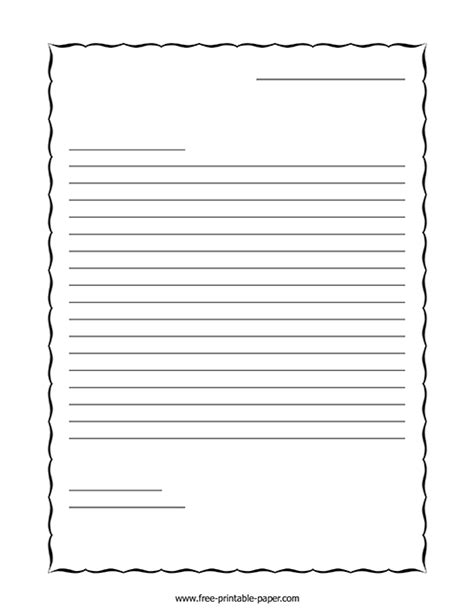 printable blank letter template fillable form