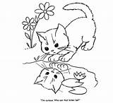 Coloring Pages Cute Baby Animals Cat Animal sketch template