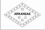 Arkansas Coloring Flag Printable Flags Pages State Choose Board Sheets sketch template