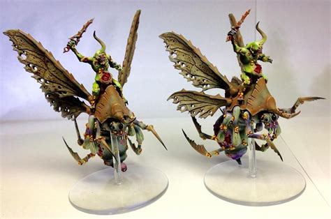 plague drones riders warhammer warhammer  nurgle miniature painting warhammer miniatures