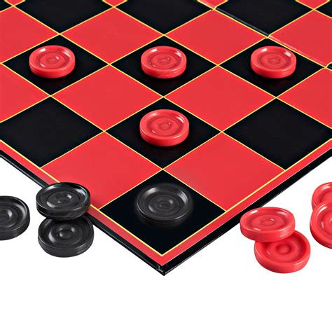 point games classic checkers board game  super durable board