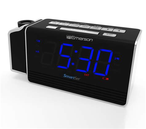 emerson smartset projection alarm clock radio  usb port qvccom